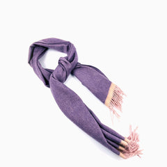 Wool Scarf For Men Purple