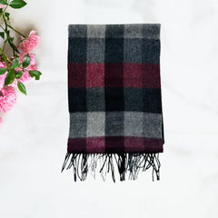 Wool Scarf Fracas Grey ( Made in Italy )