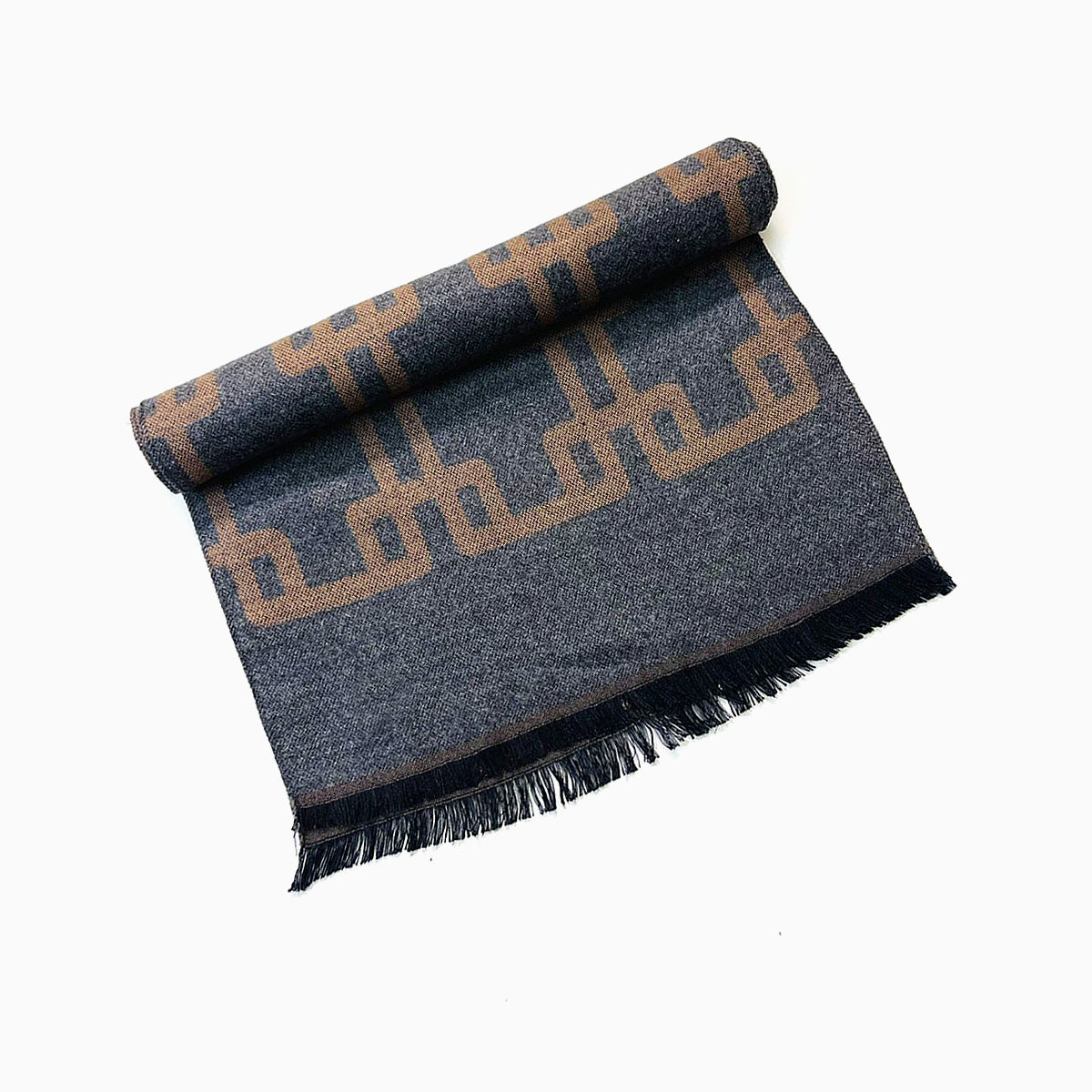 Wool Scarf Garden Grey