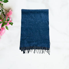 Wool Scarf Gizmo Blue ( Made in Italy )