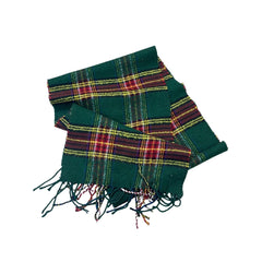 Wool Scarf Green Check