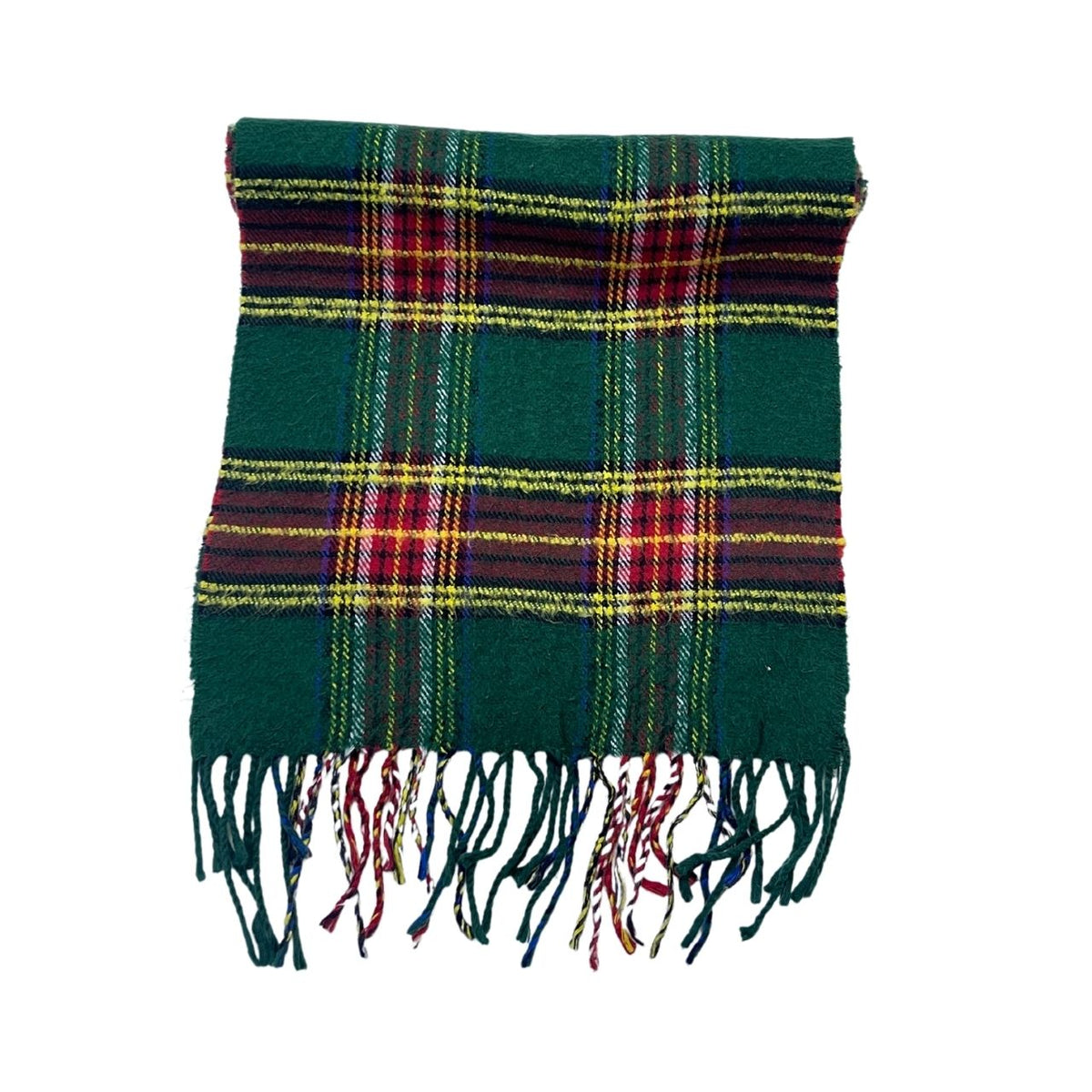 Wool Scarf Green Check