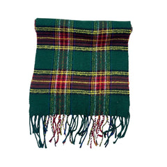 Wool Scarf Green Check