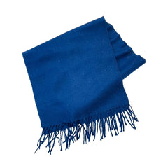 Wool Scarf Lime Blue