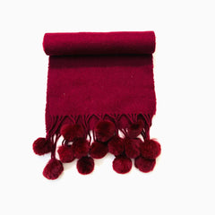 Wool Scarf Maroon