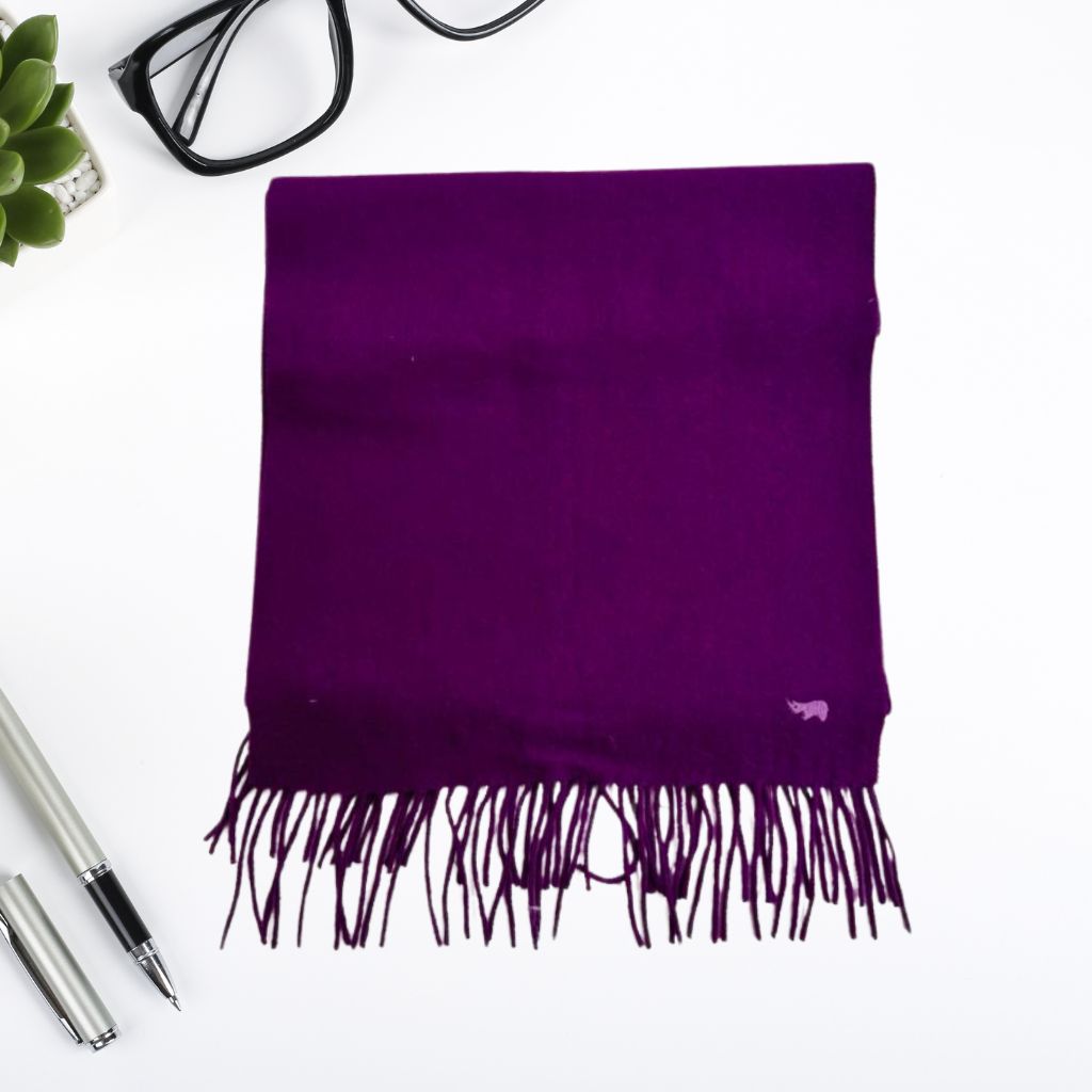 Wool Scarf Misty Purple