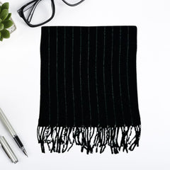 Wool Scarf Petrichor Black