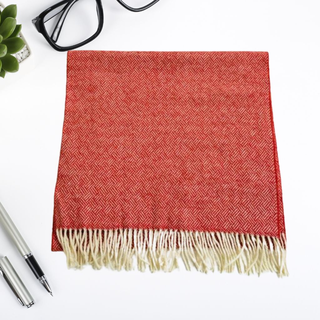 Wool Scarf Pristine Red