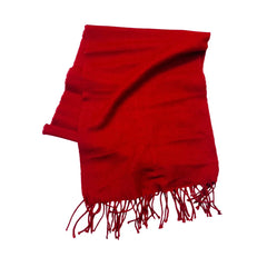 Wool Scarf Red Lime