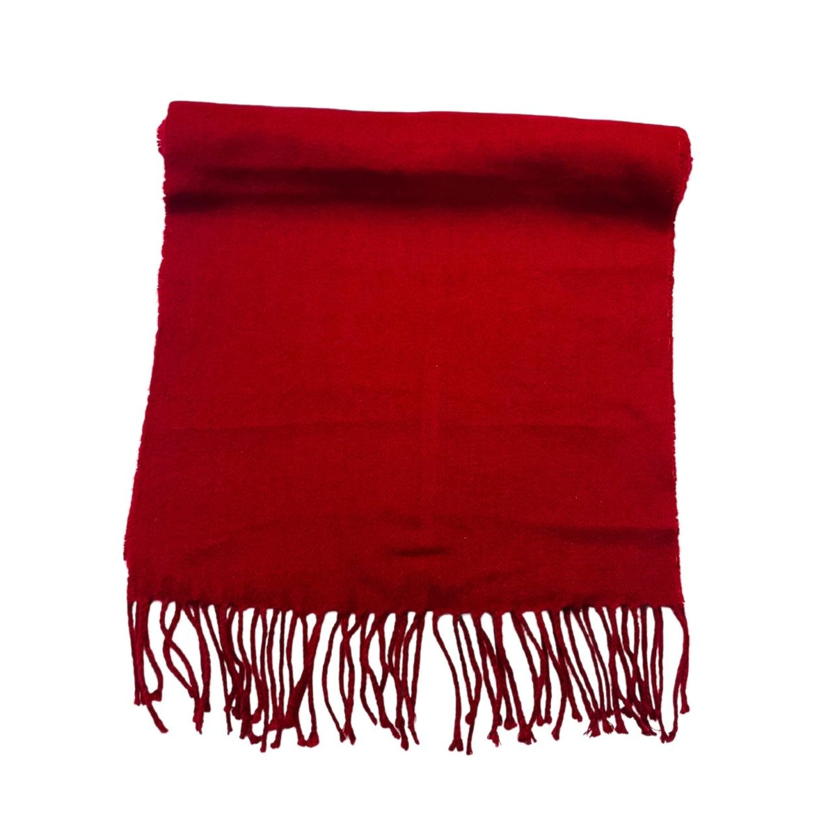 Wool Scarf Red Lime