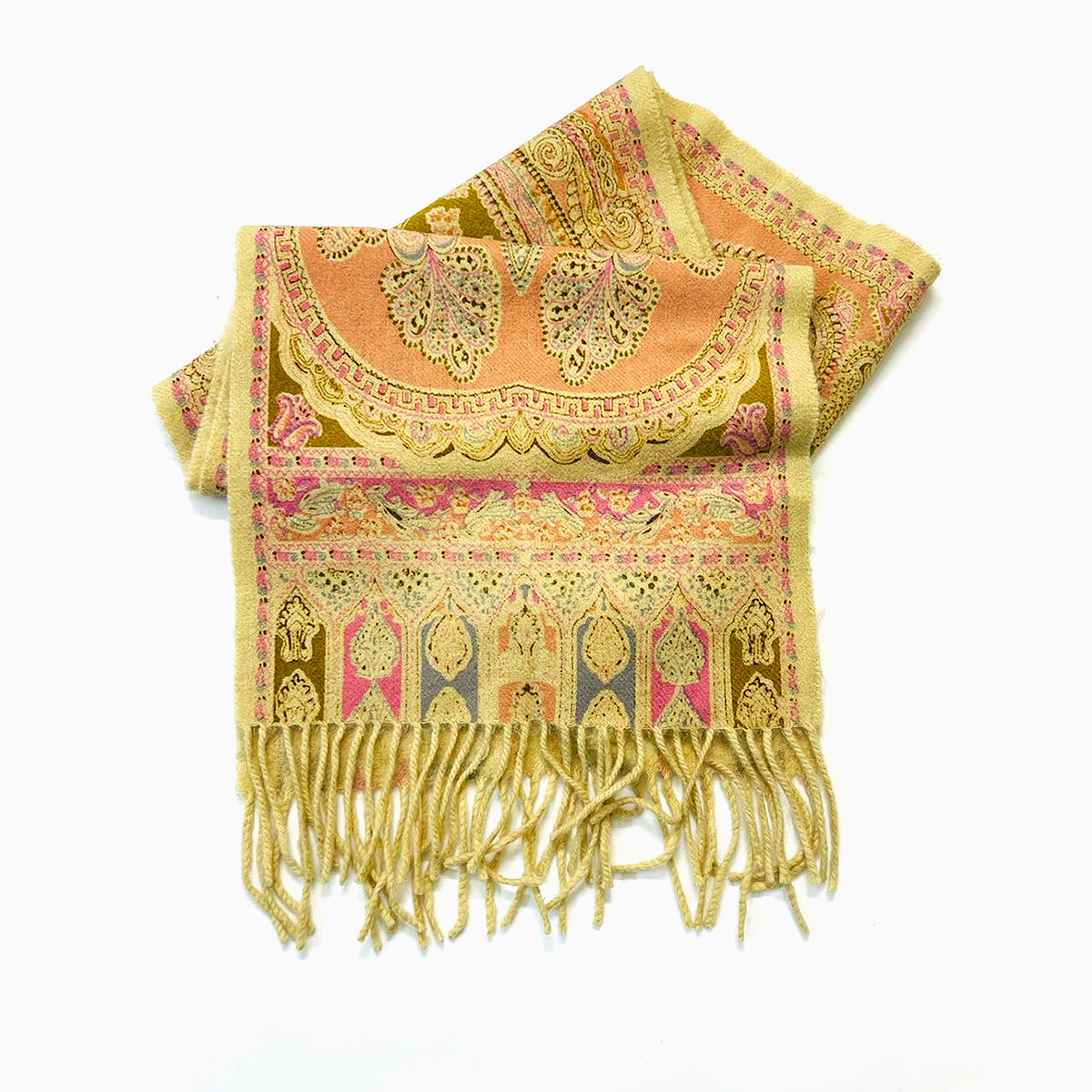 Wool Scarf Ruby Yellow