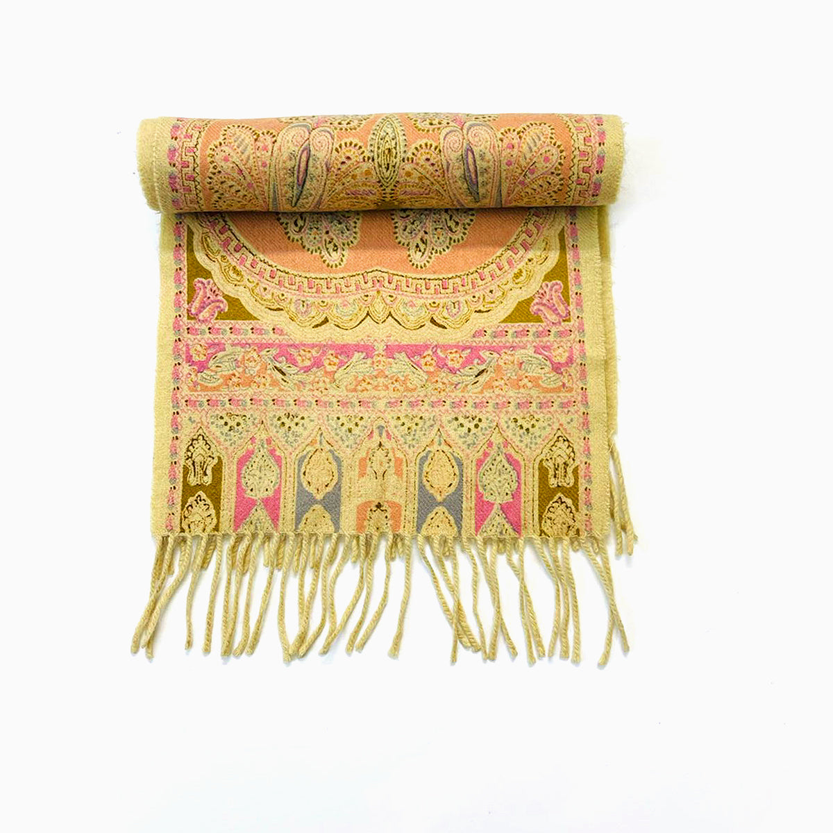 Wool Scarf Ruby Yellow