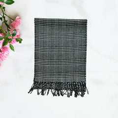 Wool Scarf Vertigo Black