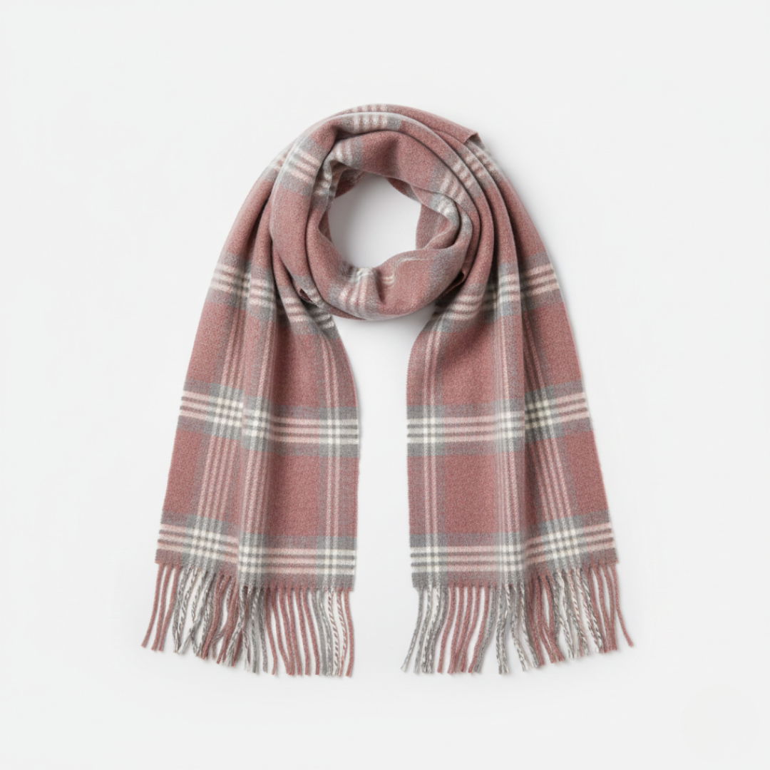 Wool Scarf Pink ( Made in Italy )