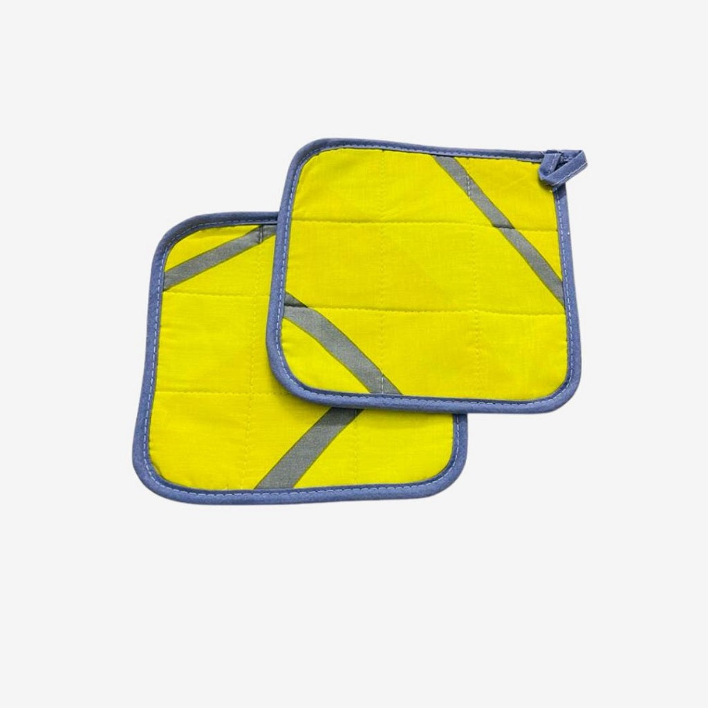 Yaffle Square Oven Mitt Set Yellow