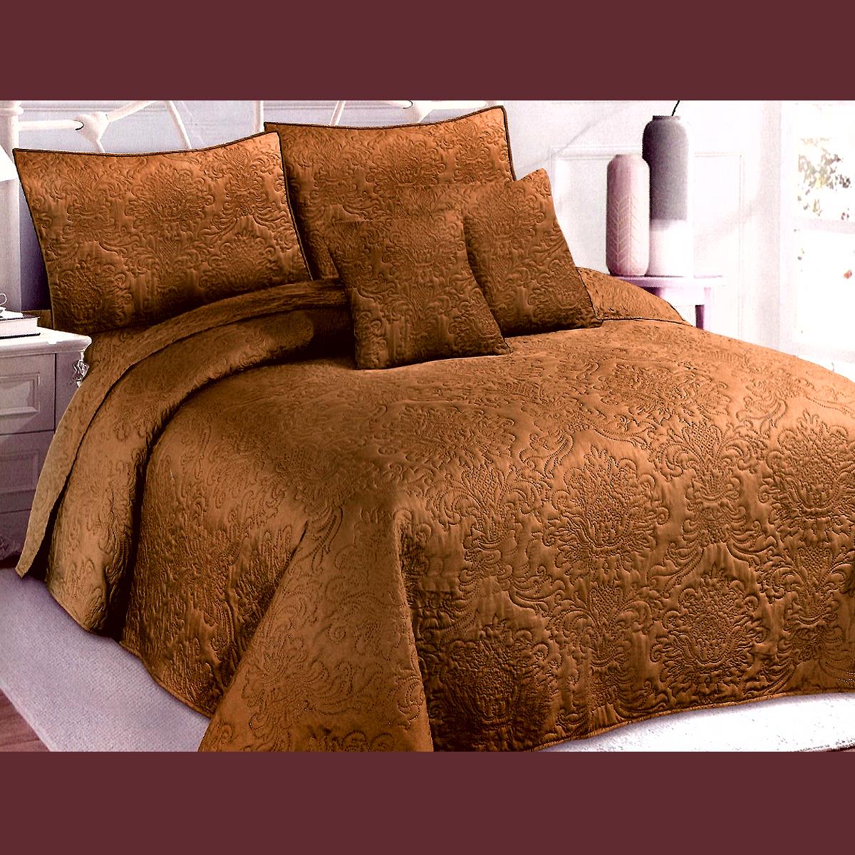 Yokley Foamy 3 Pcs Bedding Set Brown