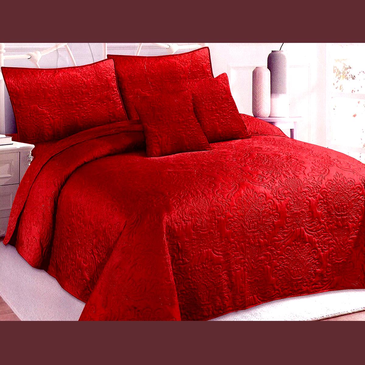 Yokley Foamy 3 Pcs Bedding Set Red