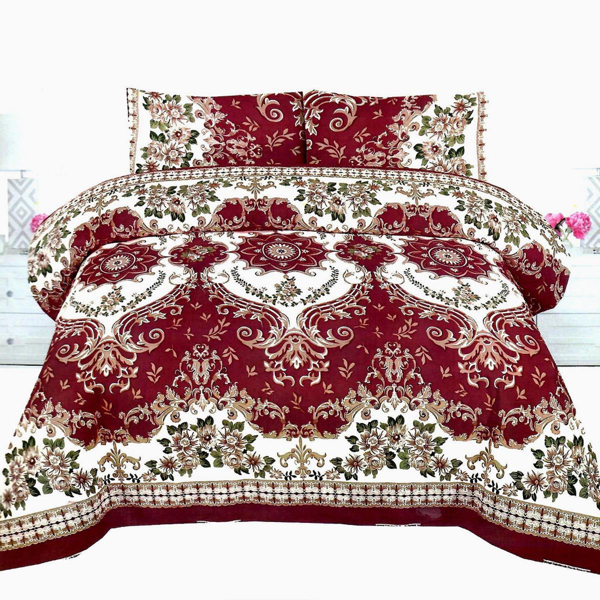 Zeppelin 3 Pcs Bedding Set Maroon