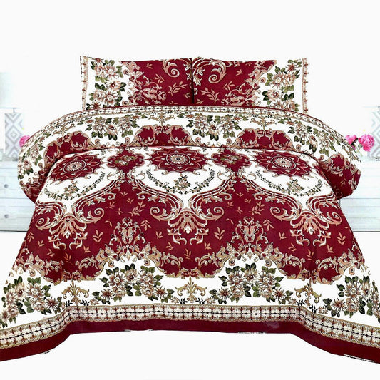 Zeppelin 3 Pcs Bedding Set Maroon 1200