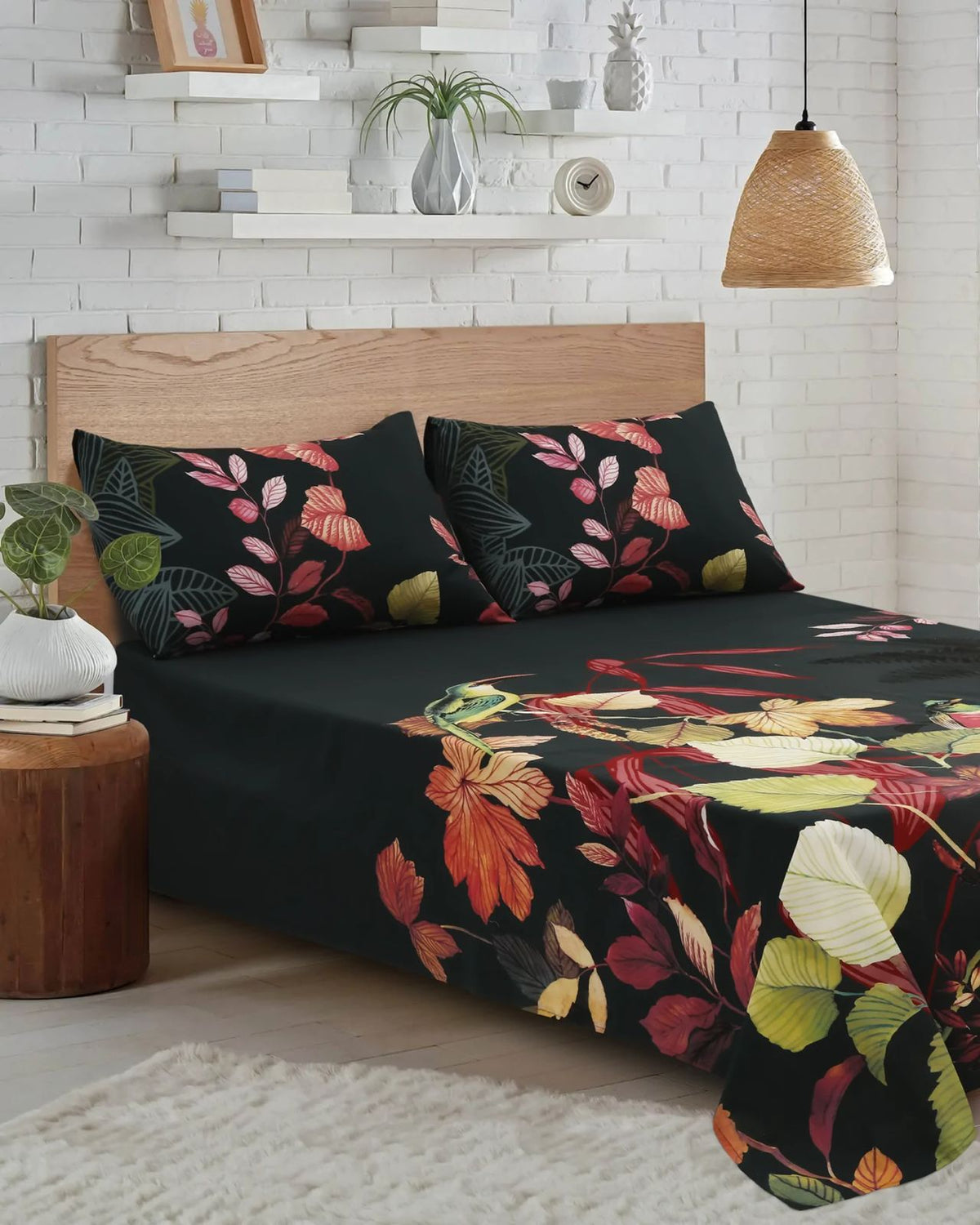 Bee Eater 3 Pcs Bedding Set Black