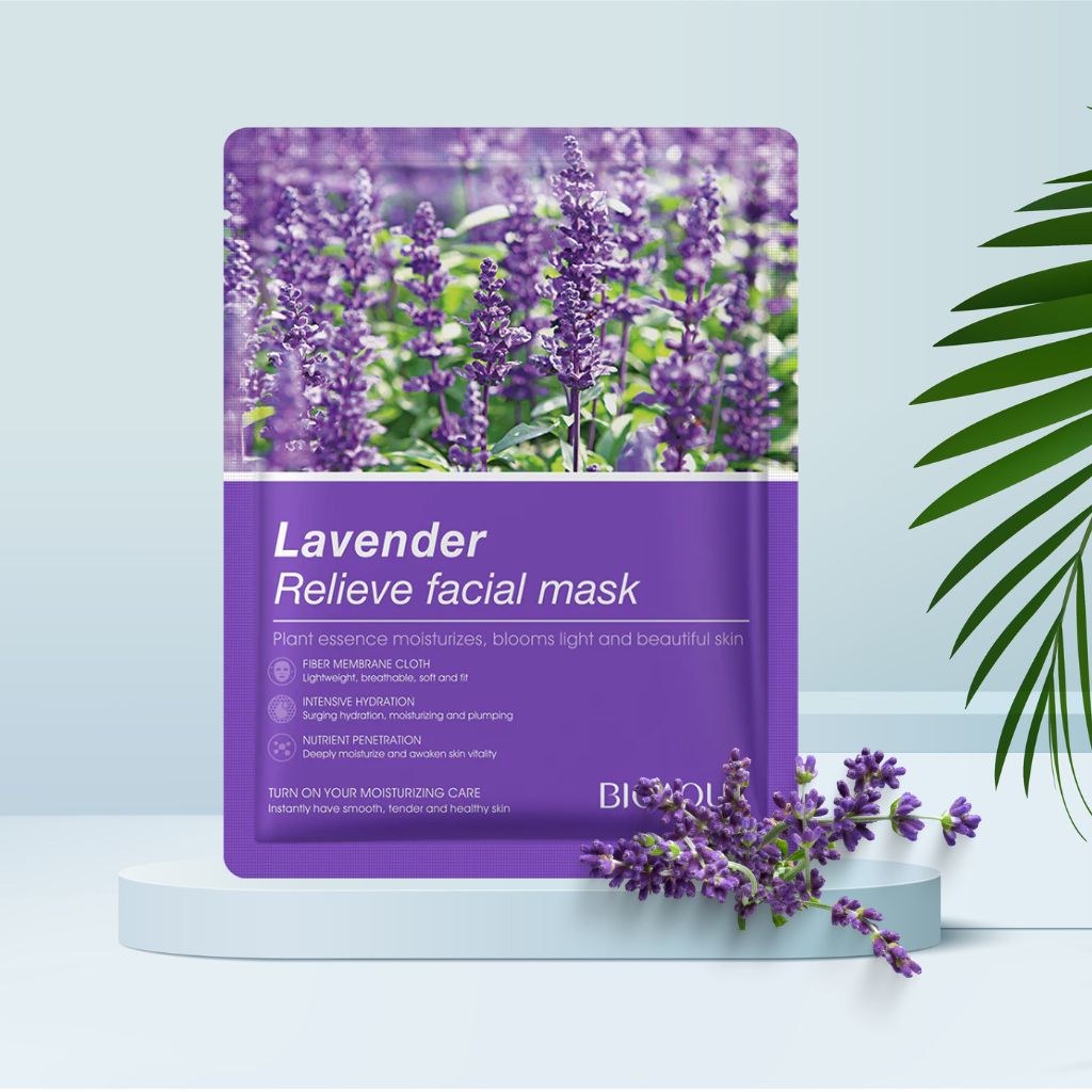 Bio Aqua Lavender Relieve Facial Sheet Mask