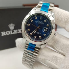 Designer Rolex Blue Dial Watch for Men