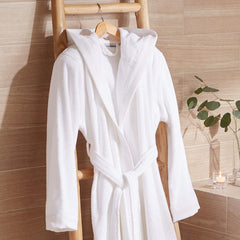 Laskie Bathrobe White (Light Towel)